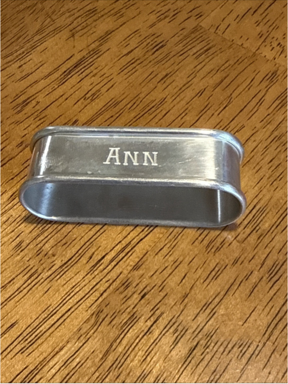 Vintage Gorham Sterling Silver Napkin Ring "Ann" name engraved